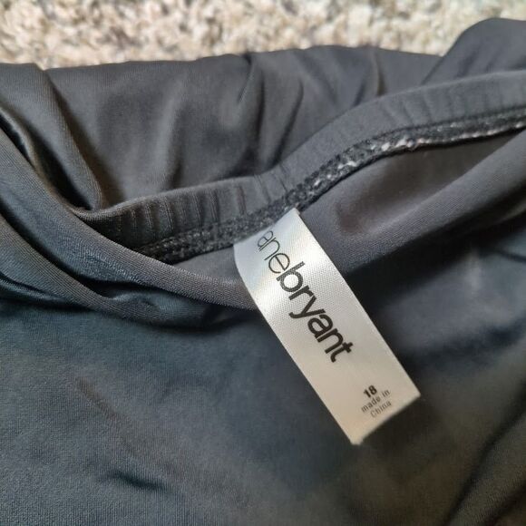 Lane Bryant Tankini Swim Top and Skirt Black White size 40 DD Women's - Picture 3 of 11